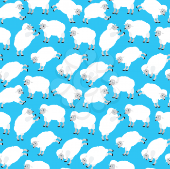 Royalty Free Clipart Image of a Sheep Background