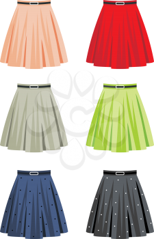 Royalty Free Clipart Image of Skirts