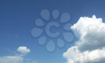 The sky and clouds