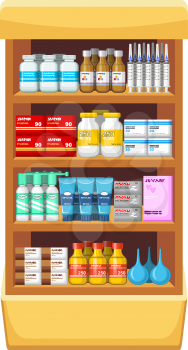 Pharmacy, medicine.Vector illustration