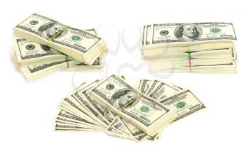 Stack of $100 bills 