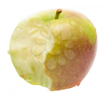 apple close-up on a white background