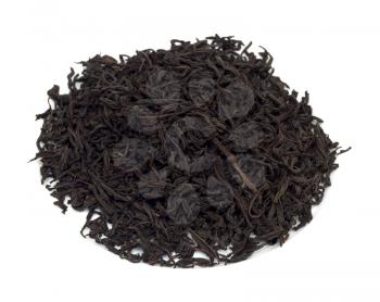 black tea on a white background 
