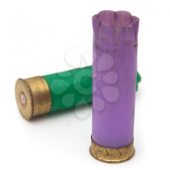 two cartridges on white background