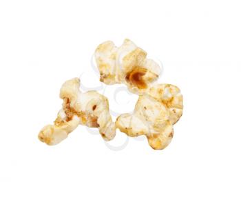 delicious fresh popcorn on white