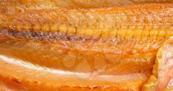smoked fish as a background