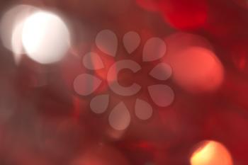 Red and orange holiday bokeh. Abstract Christmas background