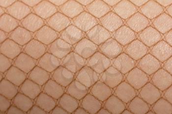 stockings on the skin as a background. macro