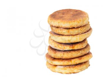 homemade biscuits on a white background