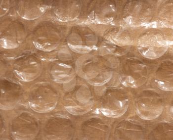 background of cellophane with bubbles