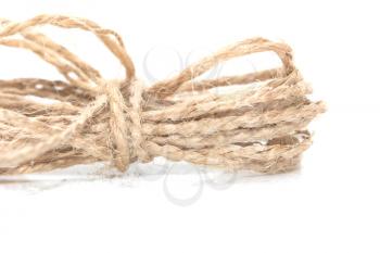 rope on a white background