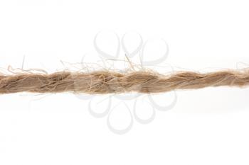 rope on a white background