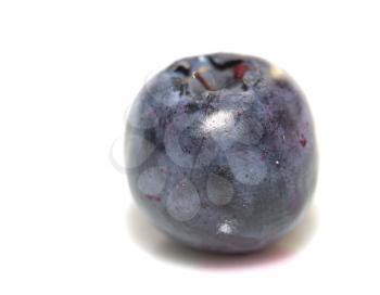 blueberries on a white background. macro