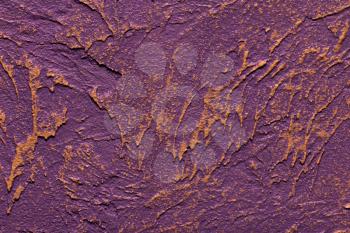 Abstract background of a purple plaster wall