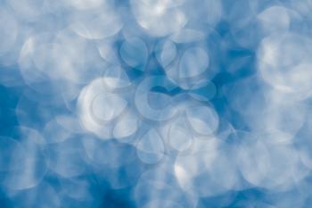 Abstract background of beautiful blue bokeh