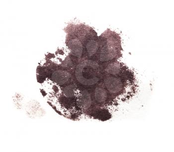of iodine stain on a white background