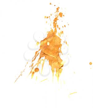 coffee stain on a white background
