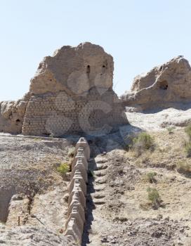 the ruins of the ancient city Sauran, Kazakhstan.
