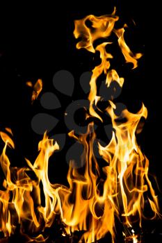 abstract background. fire flames on a black background