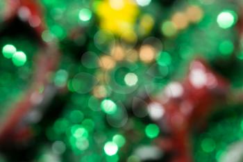 Beautiful festive bokeh as background