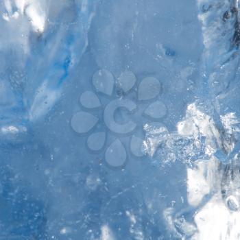 background of cold ice. macro