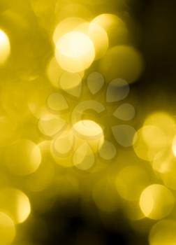abstract background of yellow festive bokeh
