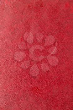 Old red leather