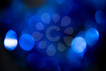 abstract background of beautiful blue bokeh festive