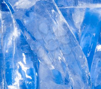 abstract background of blue ice