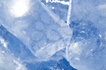 abstract background of blue ice