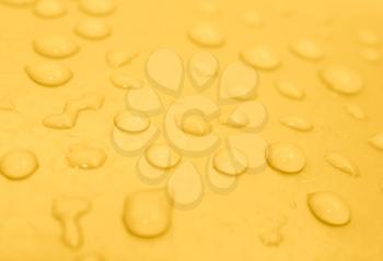 golden drops of water