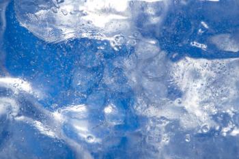 abstract background of blue ice