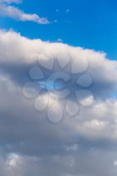 beautiful clouds in the blue sky