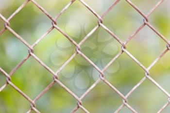 Background of the metal mesh fence