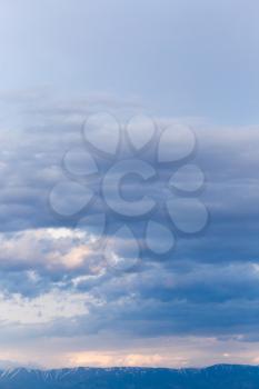 clouds after a thunderstorm