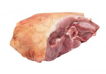 pork meat on white background