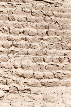 wall of clay bricks