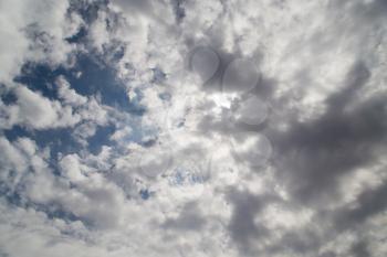 beautiful clouds against blue sky