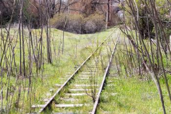 old railway grassed