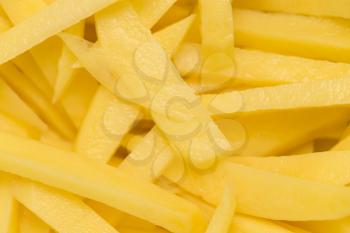 the french fries, close-up