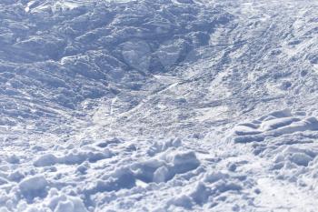 background with traces of snow on the ski