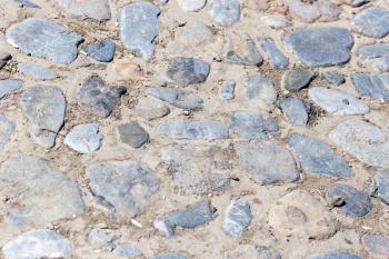 background of stone tiles on the road