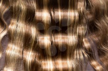 wavy hair as a background. texture