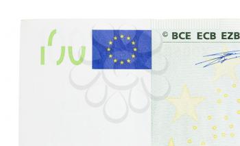 one hundred euro as background. macro