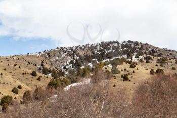 snow-capped mountains of the Tian Shan in winter