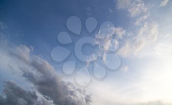 beautiful clouds against blue sky