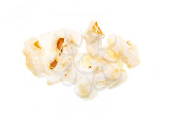 popcorn on a white background