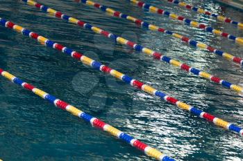 lane in the pool as a background