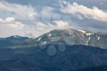 beautiful mountains in Kazakhstan as a background