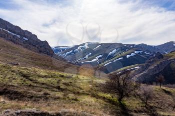 Stone rocks in the mountains in nature .